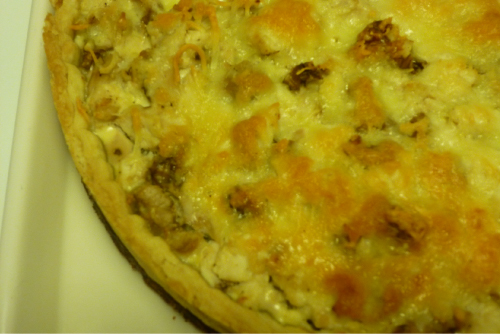 Quiche de pollo y nueces