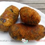 Croquetas de chipirones en su tinta