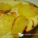 Pastel de patata y salmón fresco