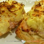 Tostas de pollo y patata