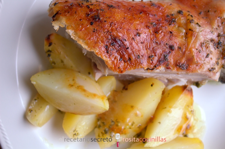 Pata de pavo al adobo de pimienta verde