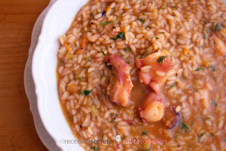 Arroz caldoso con pulpo