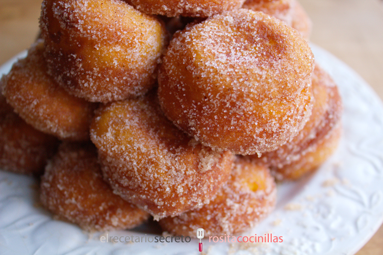 Buñuelos de calabaza y naranja