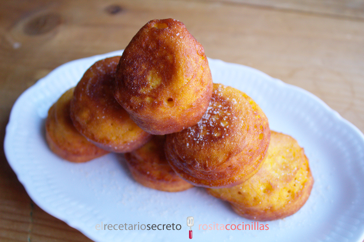 Buñuelos de calabaza y naranja