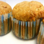 Muffins de gulas y gambas al ajillo